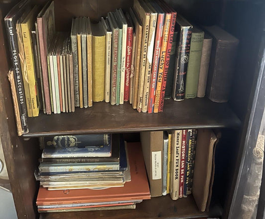 vintage antique book collection 