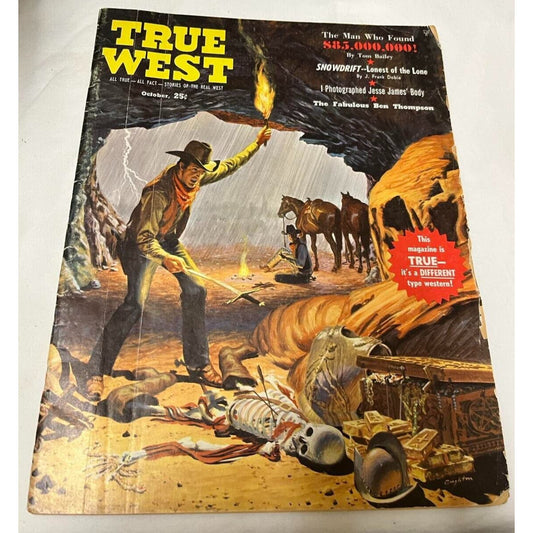 1959 TRUE WEST MAGAZINE October Ed Schieffelin Ben Thompson Seven Troughs Nevada